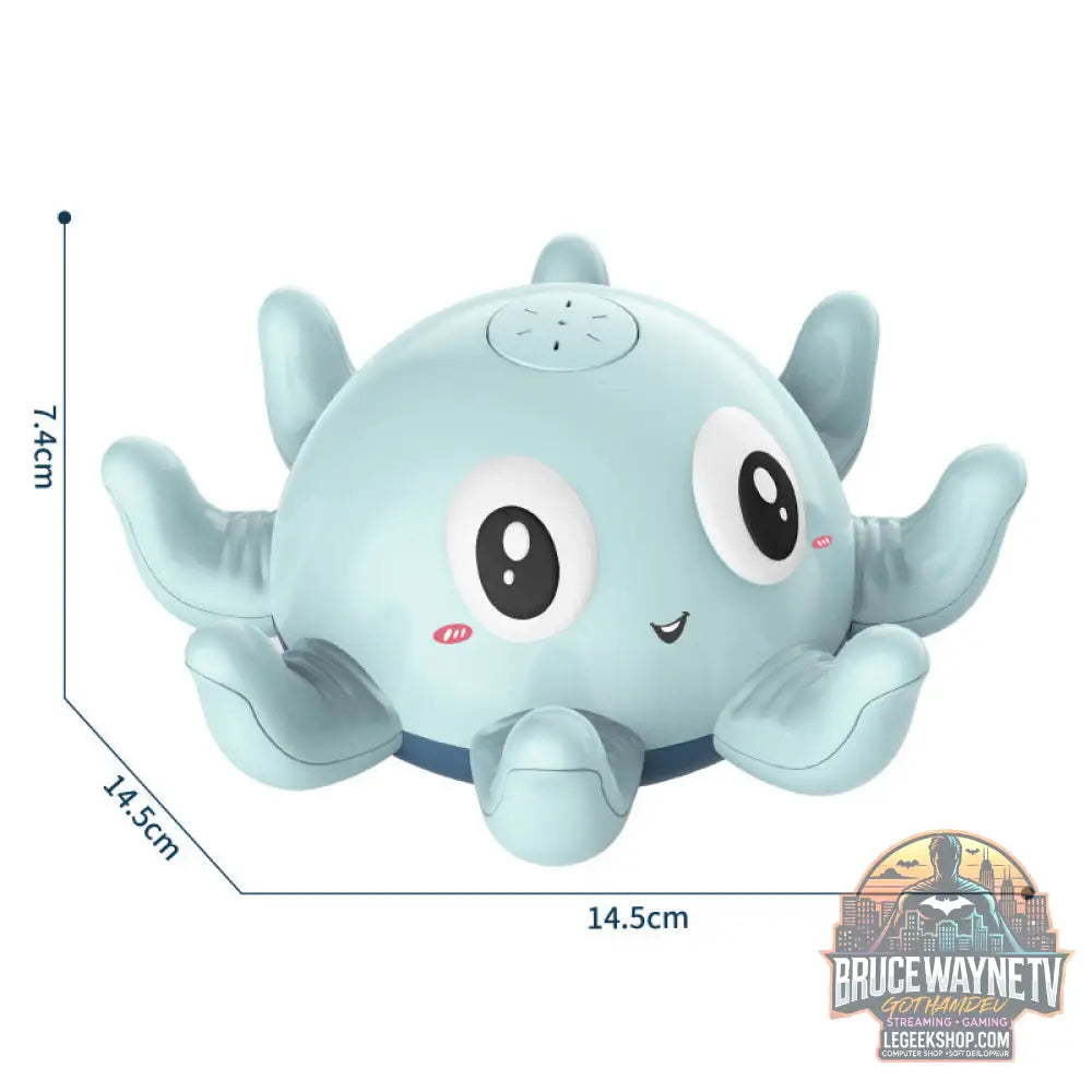 Jouet Bain Bébé Automatique Jet Eau Lumières Piscine Douche - Blue - Jouets Bébé