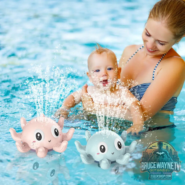 Jouet Bain Bébé Automatique Jet Eau Lumières Piscine Douche - Jouets Bébé