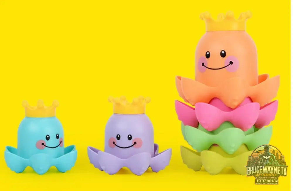 Jouet Bain Enfant Gobelets Empilables Pieuvre Mer - Jouet Bain Enfant