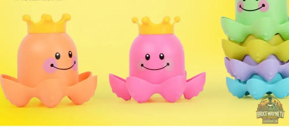 Jouet Bain Enfant Gobelets Empilables Pieuvre Mer - Jouet Bain Enfant