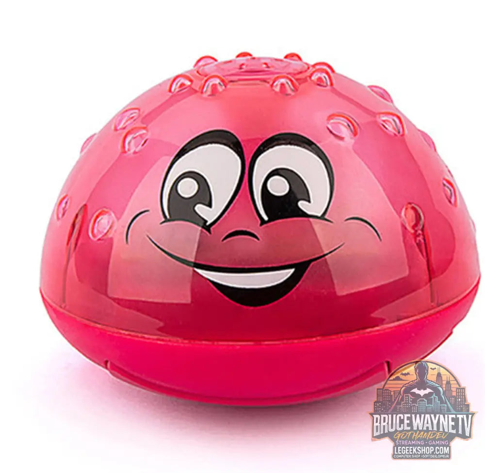 Jouet Bain Enfant Jet Eau Lumières Rotation Piscine Douche - Red - Jouet Bain