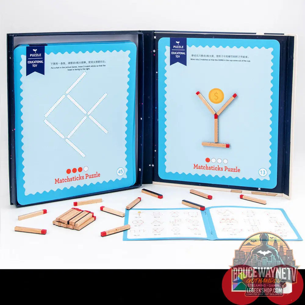 Jouet Éducatif Montessori Bois Réflexion Logique Enfant - A - Jouet Éducatif