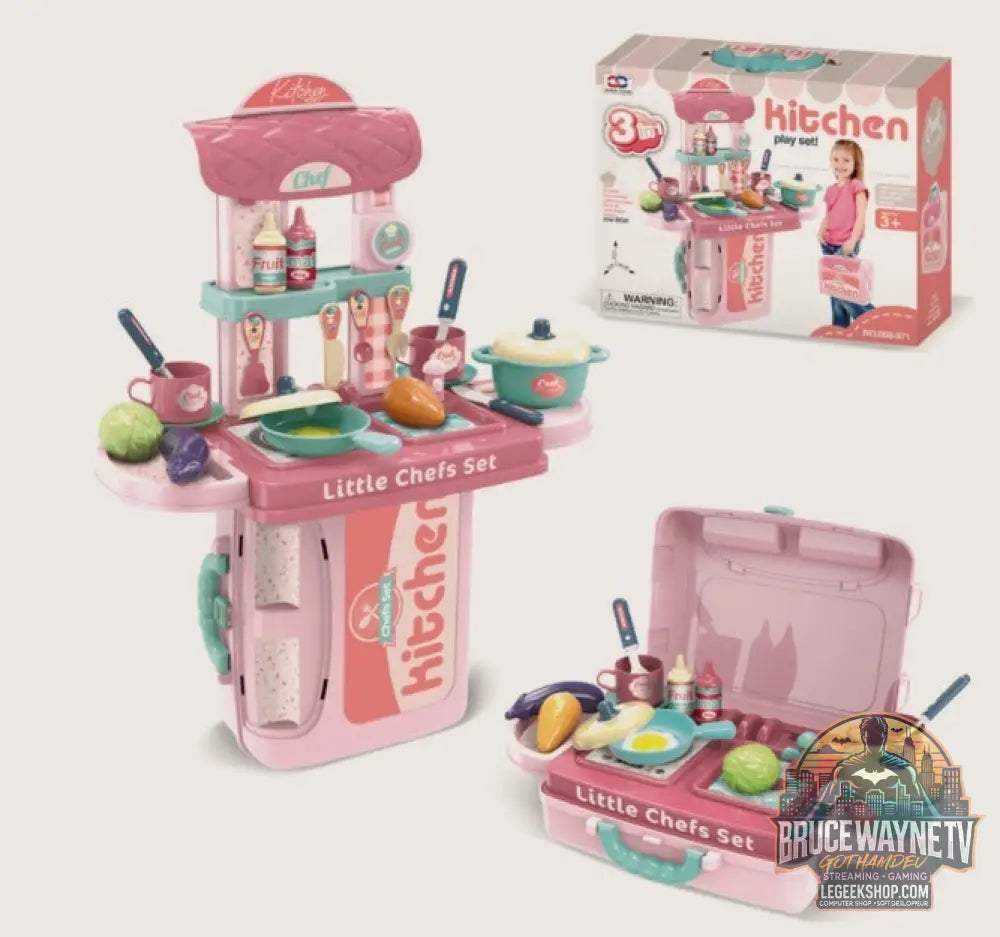 Jouet Enfant Docteur Maquillage Coiffeuse Accessoires Imitation - Kitchen pink - Jouet Imitation