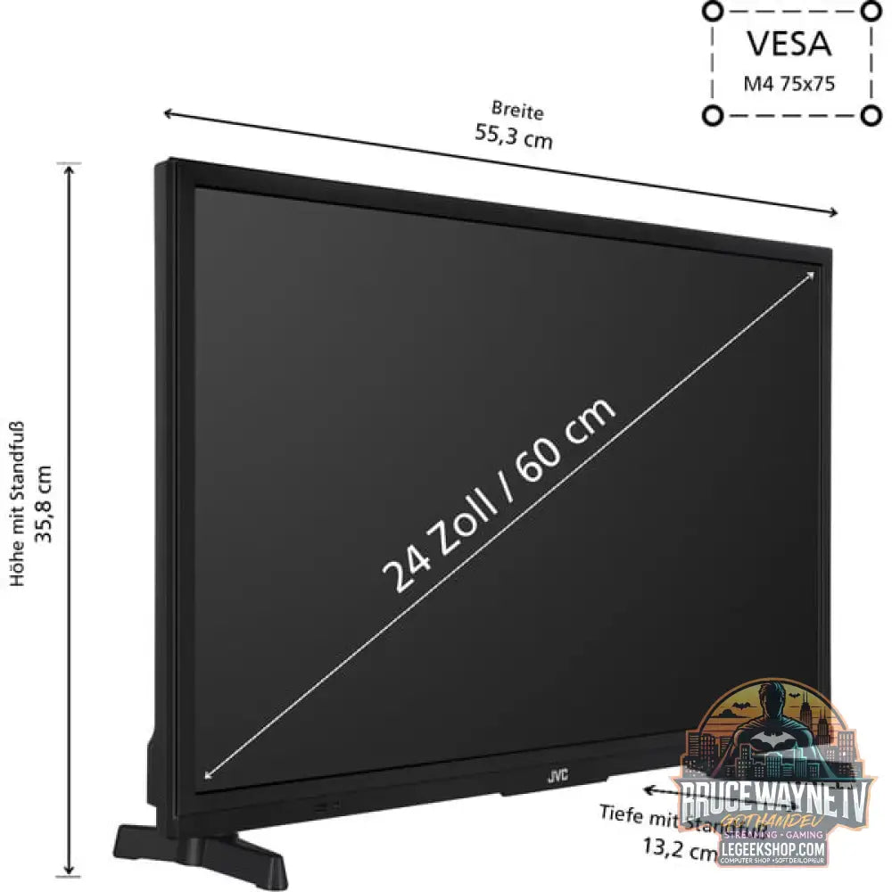 JVC LT-24VAH3455, LED-Fernseher - JVC - vue 3