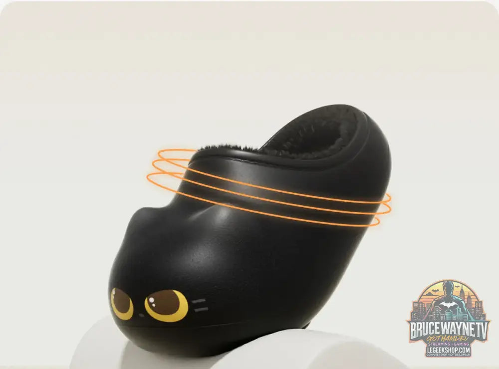 Kawaii kitty pantoufles de créateur femmes bas chat patte chaussures hiver chaud imperméable mules sabots femme chaton