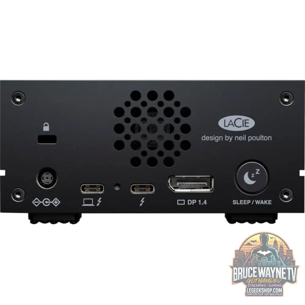 LaCie 1big Dock 8 TB, Externe Festplatte noir, extern, 2x Thunderbolt 3 - LaCie - vue 5