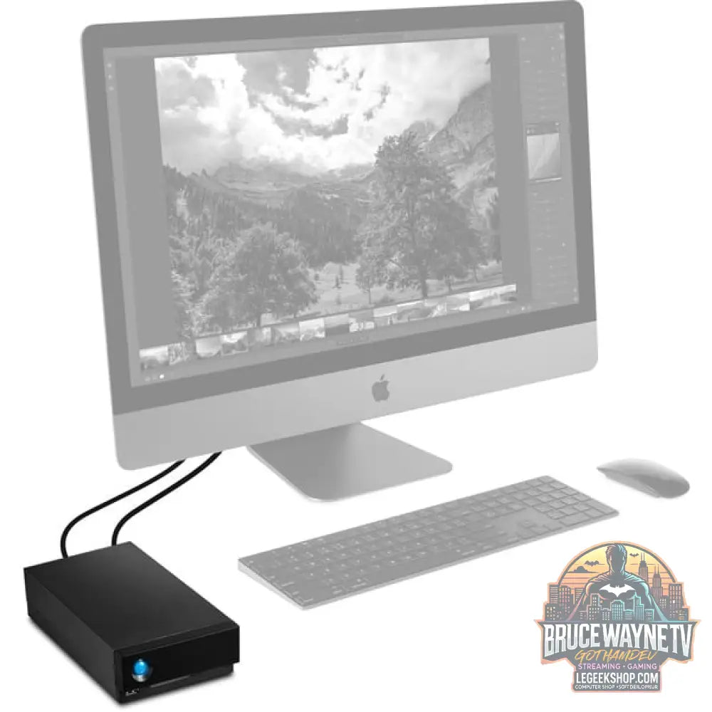 LaCie 1big Dock 8 TB, Externe Festplatte noir, extern, 2x Thunderbolt 3 - LaCie - vue 7
