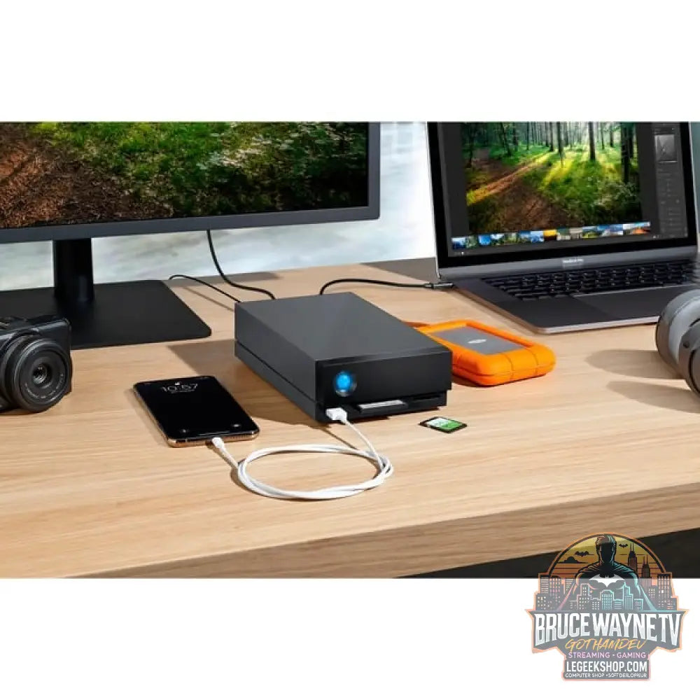 LaCie 1big Dock 8 TB, Externe Festplatte noir, extern, 2x Thunderbolt 3 - LaCie - vue 8