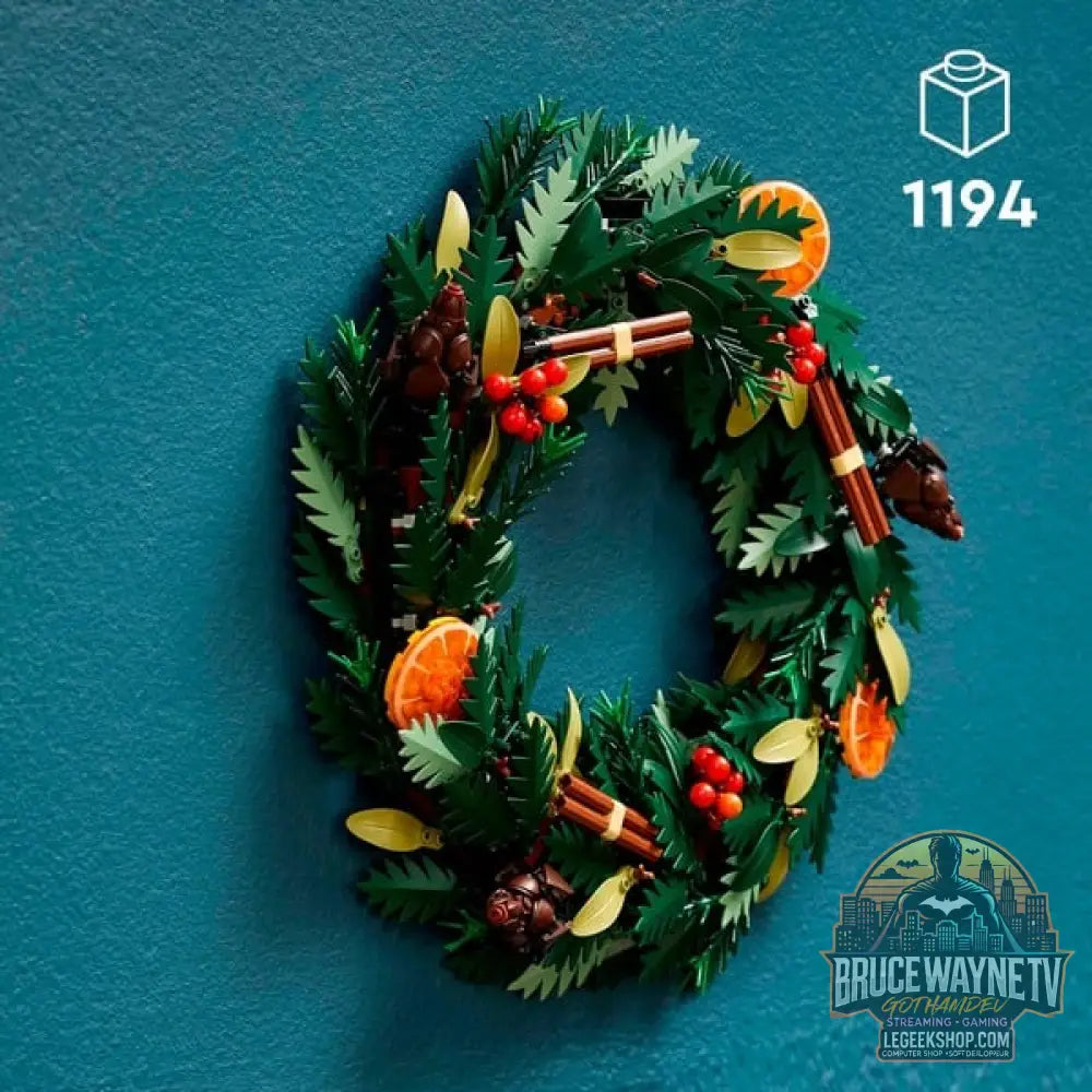 LEGO 10340 Icons Weihnachtskranz, jeu de construction - LEGO - vue 3