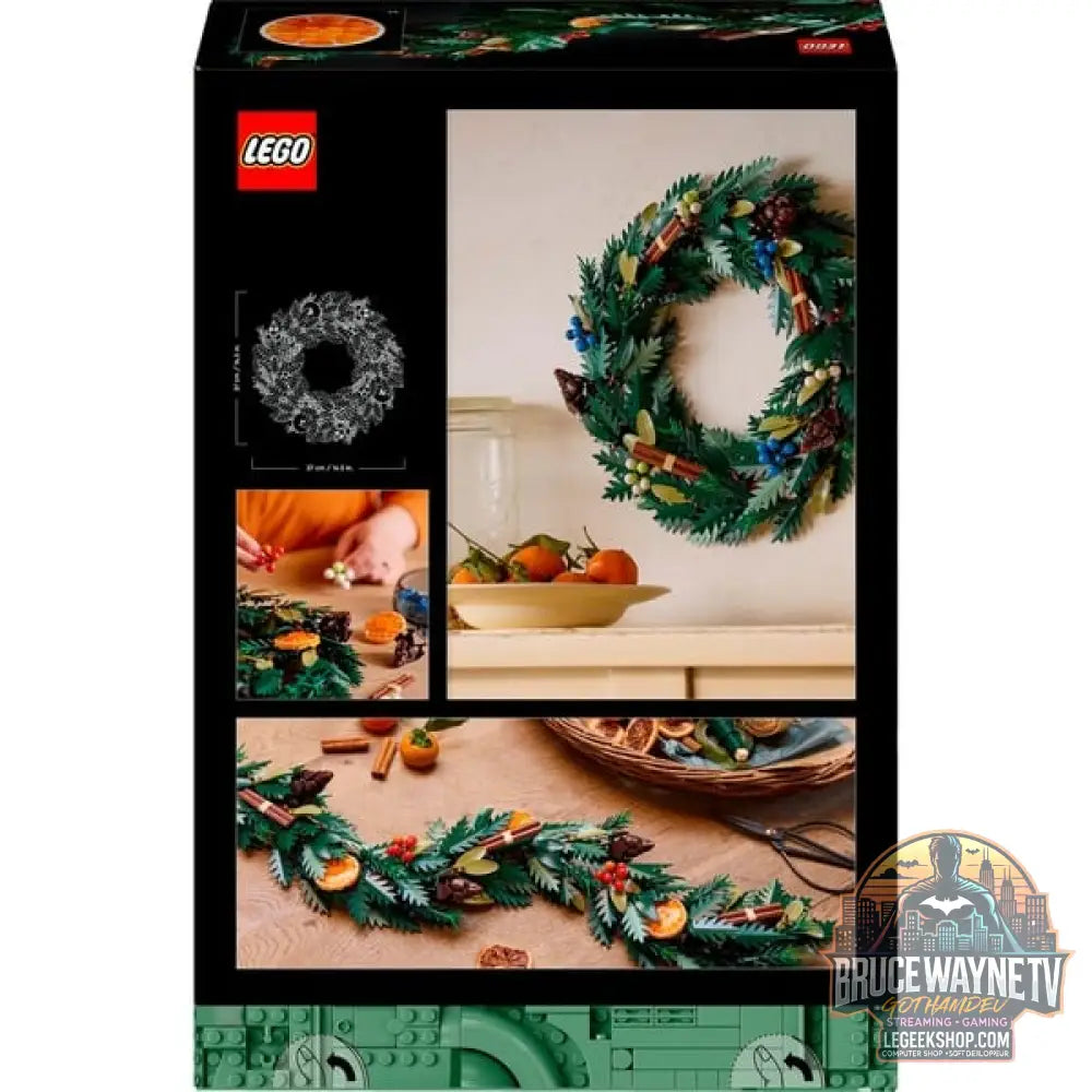 LEGO 10340 Icons Weihnachtskranz, jeu de construction - LEGO - vue 7