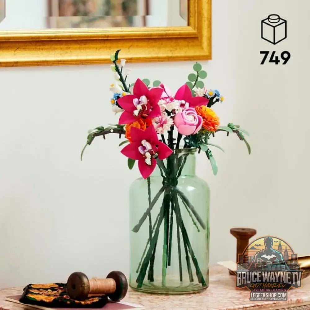 LEGO 10342 Botanicals Schöner Rosafarbener Blumenstrauß, jeu de construction - LEGO - vue 3