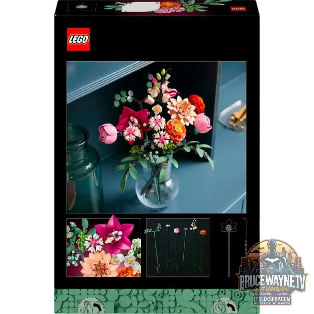 LEGO 10342 Botanicals Schöner Rosafarbener Blumenstrauß, jeu de construction - LEGO - vue 7
