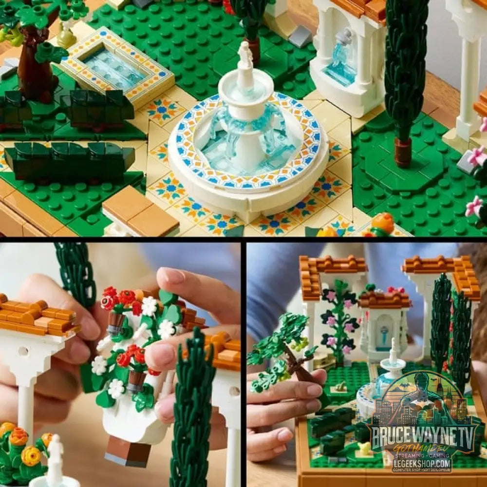 LEGO 10359 Icons Springbrunnengarten, jeu de construction - LEGO - vue 6