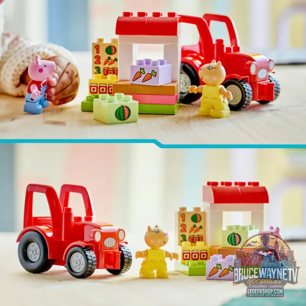 LEGO 10468 DUPLO Peppa Wutz Traktor et Marktstand, jeu de construction - LEGO - vue 6