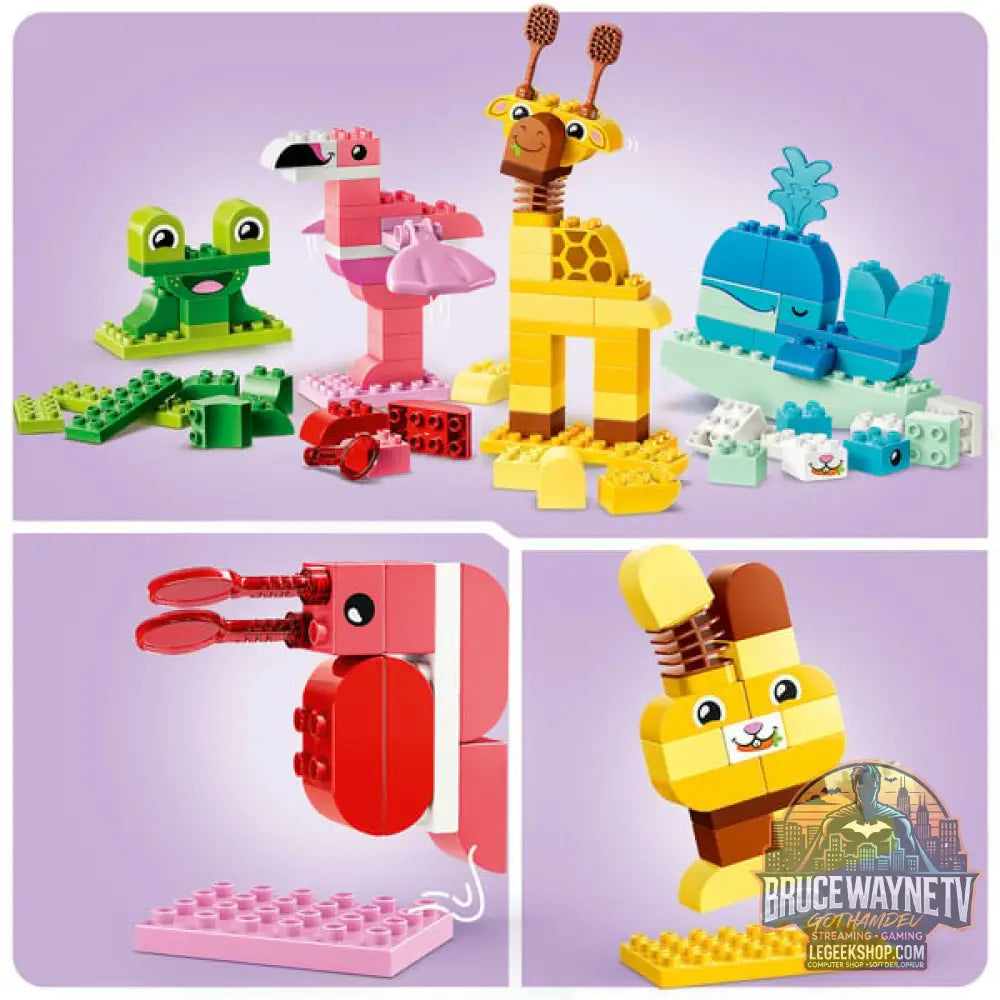 LEGO 10472 DUPLO Wir Bauen Tiere, jeu de construction - LEGO - vue 3