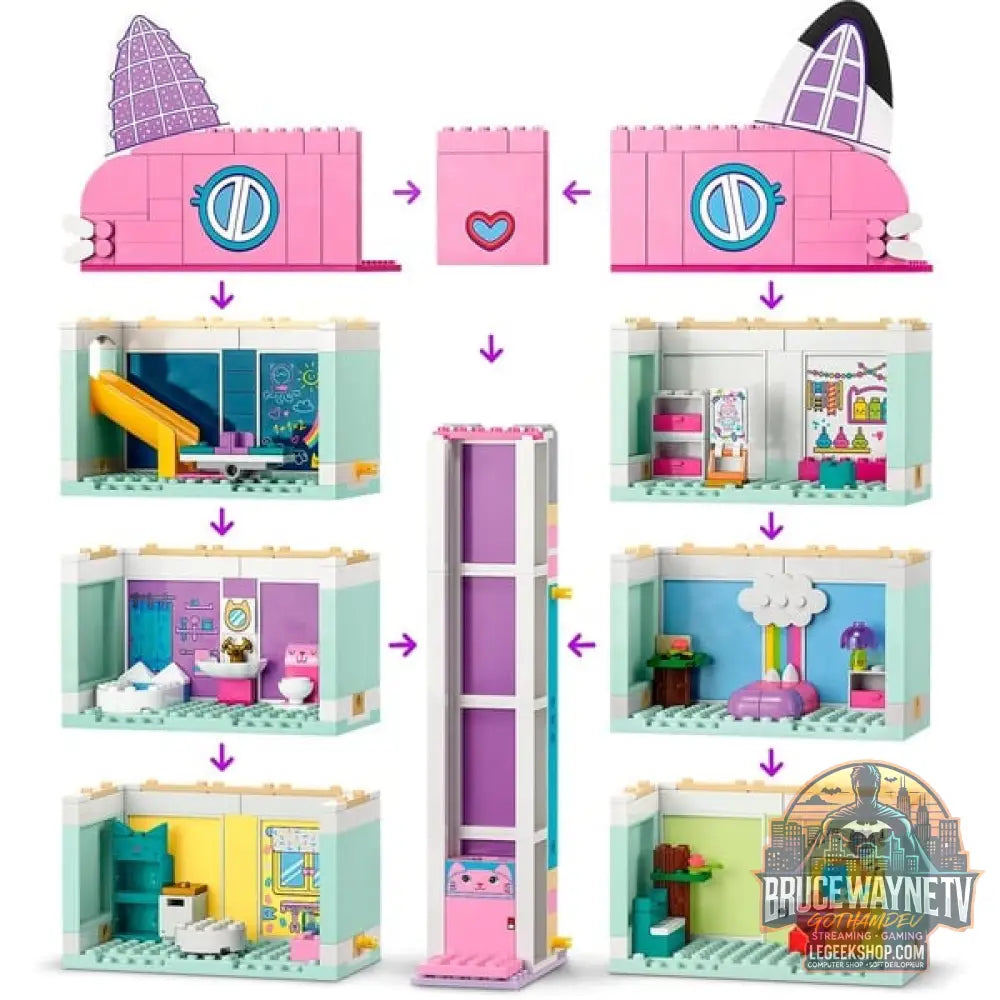 LEGO 10788 Gabby's Dollhouse Gabbys Puppenhaus, jeu de construction - LEGO - vue 2