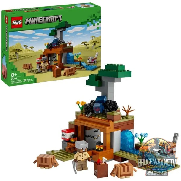 LEGO 21269 Minecraft Die Expedition zur Gürteltiermine, jeu de construction - LEGO