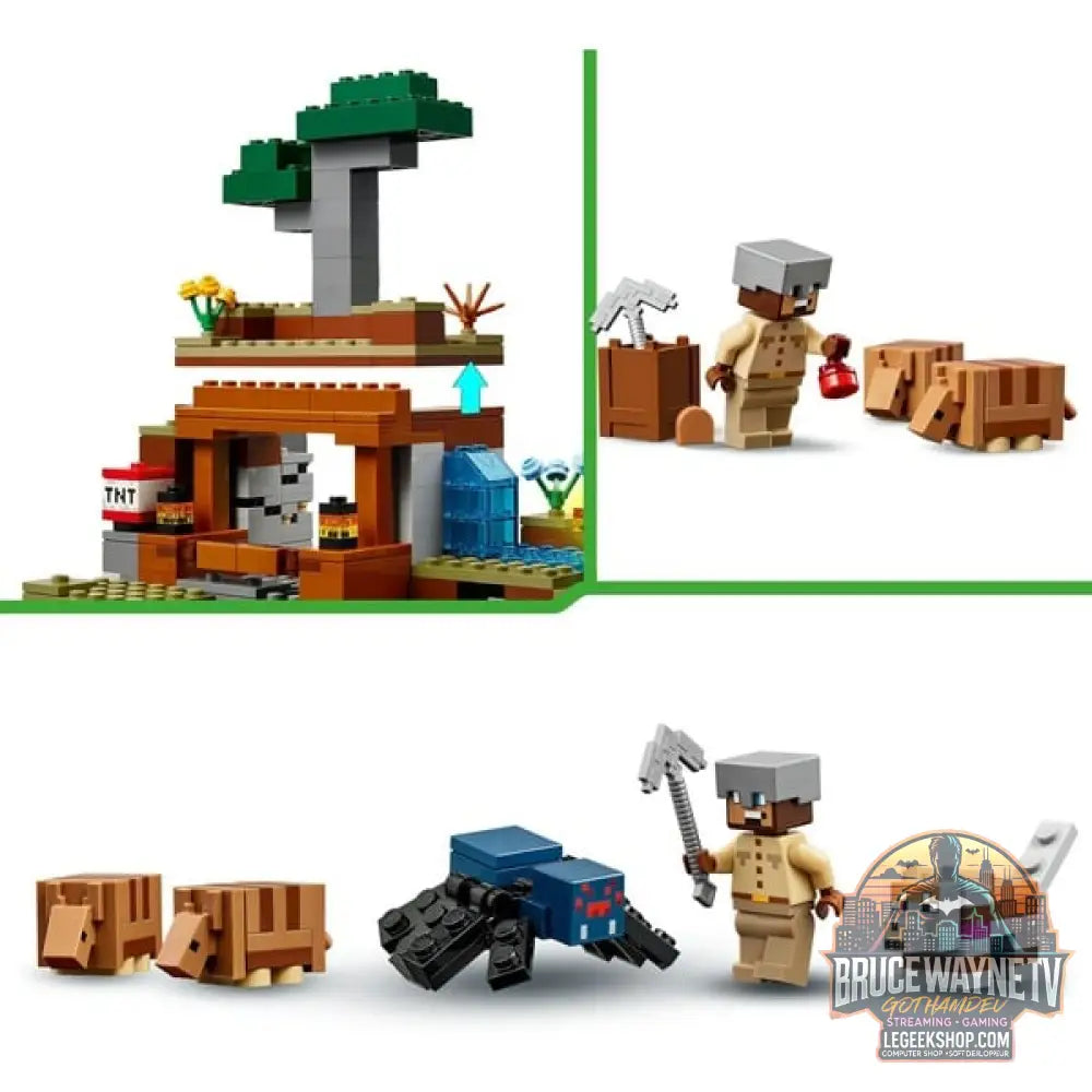 LEGO 21269 Minecraft Die Expedition zur Gürteltiermine, jeu de construction - LEGO - vue 5