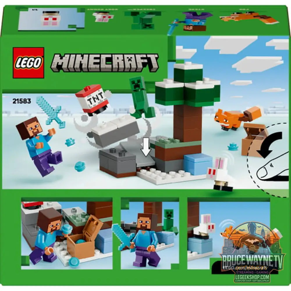 LEGO 21583 Minecraft Steves Abenteuer in der Taiga, jeu de construction - LEGO - vue 7