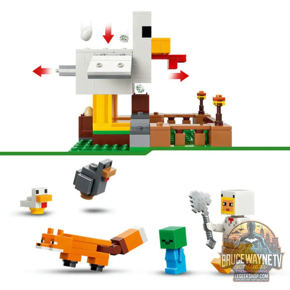 LEGO 21585 Minecraft Hühnerfarm, jeu de construction - LEGO - vue 5