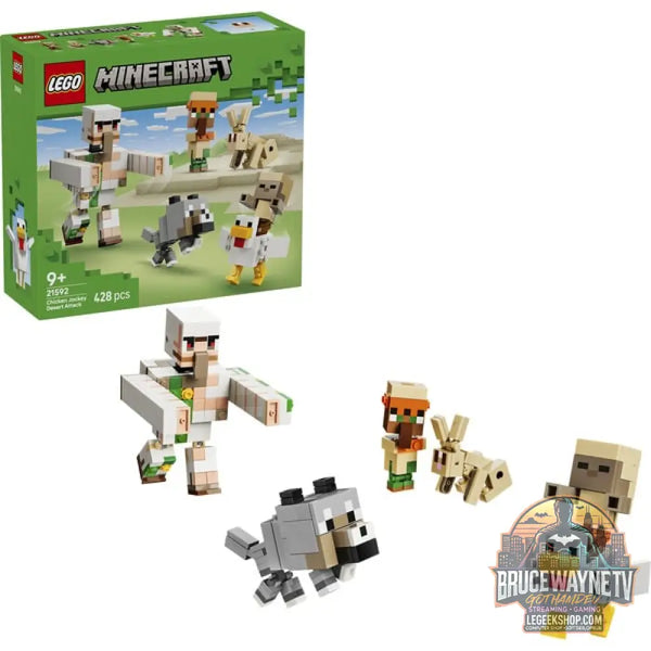 LEGO 21592 Minecraft Angriff des Hühnerreiters in der Wüste, jeu de construction - LEGO