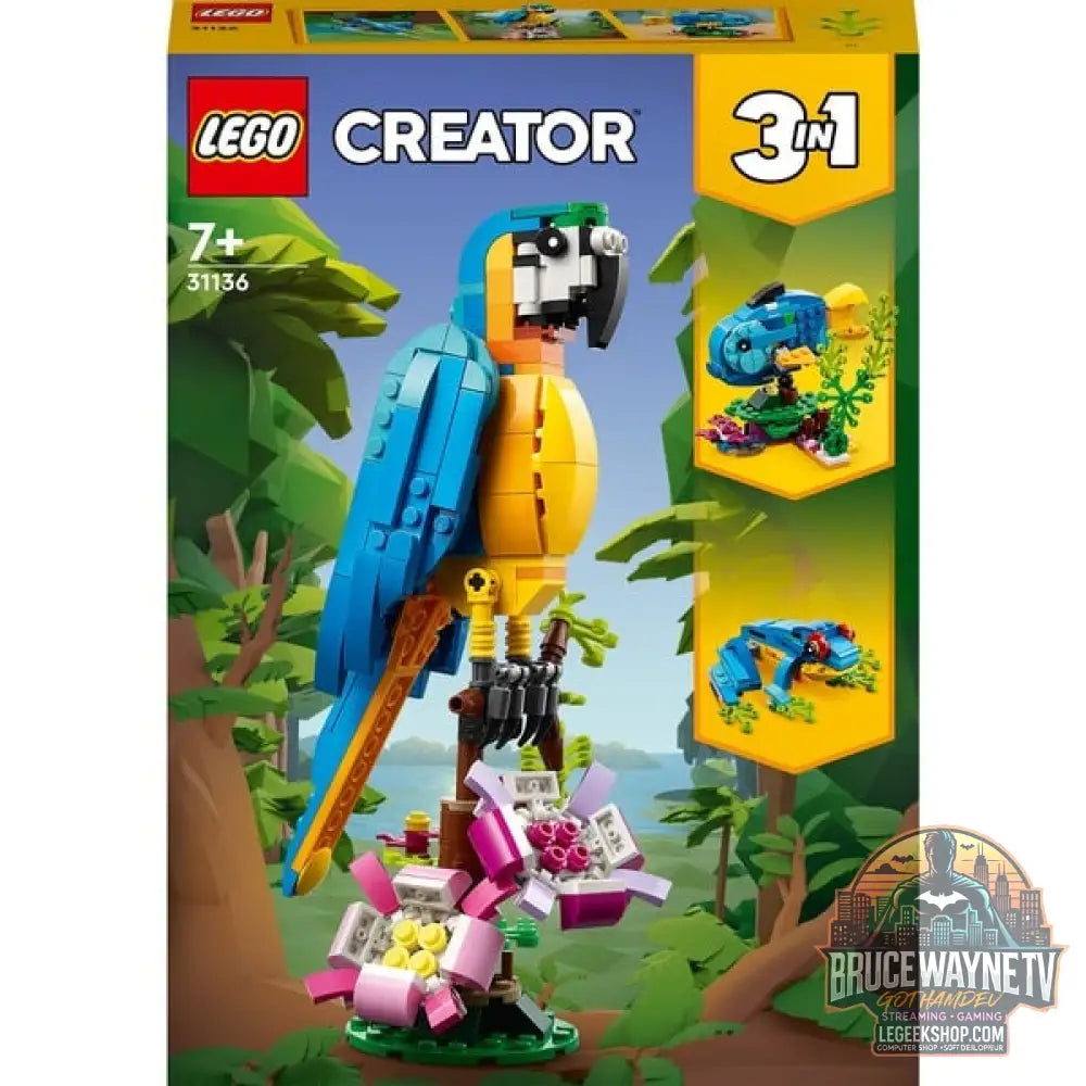 LEGO 31136 Creator 3-in-1 Exotischer Papagei, jeu de construction - LEGO - vue 8