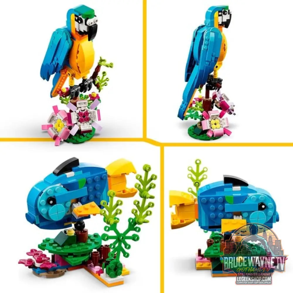 LEGO 31136 Creator 3-in-1 Exotischer Papagei, jeu de construction - LEGO - vue 4