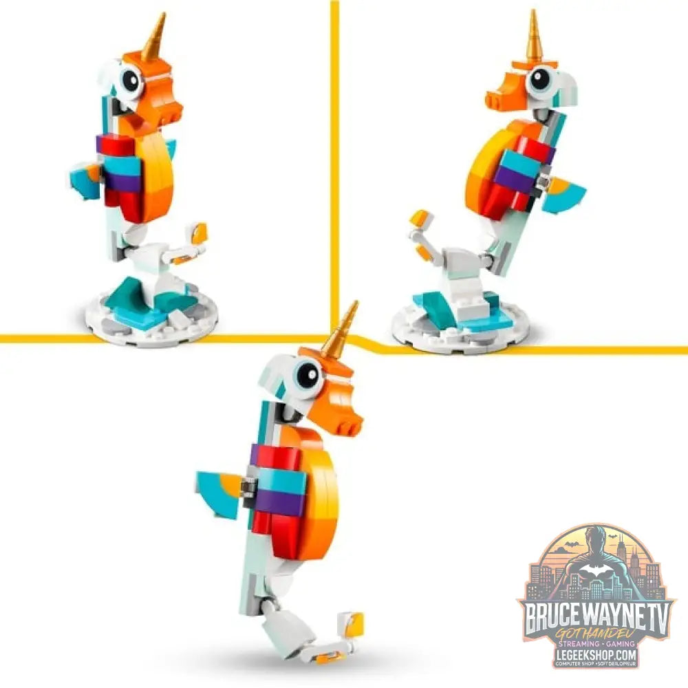 LEGO 31140 Creator 3-in-1 Magisches Einhorn, jeu de construction - LEGO - vue 4