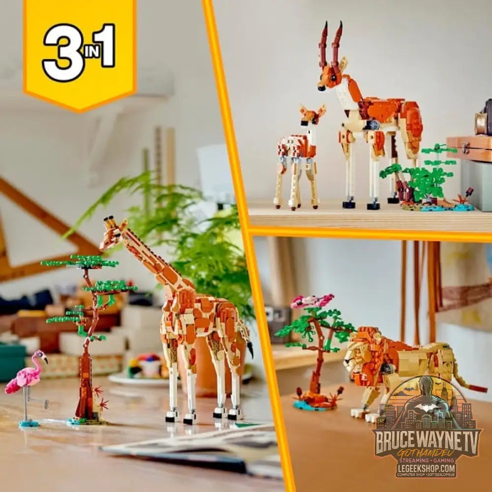 LEGO 31150 Creator 3-in-1 Tiersafari, jeu de construction - LEGO - vue 6