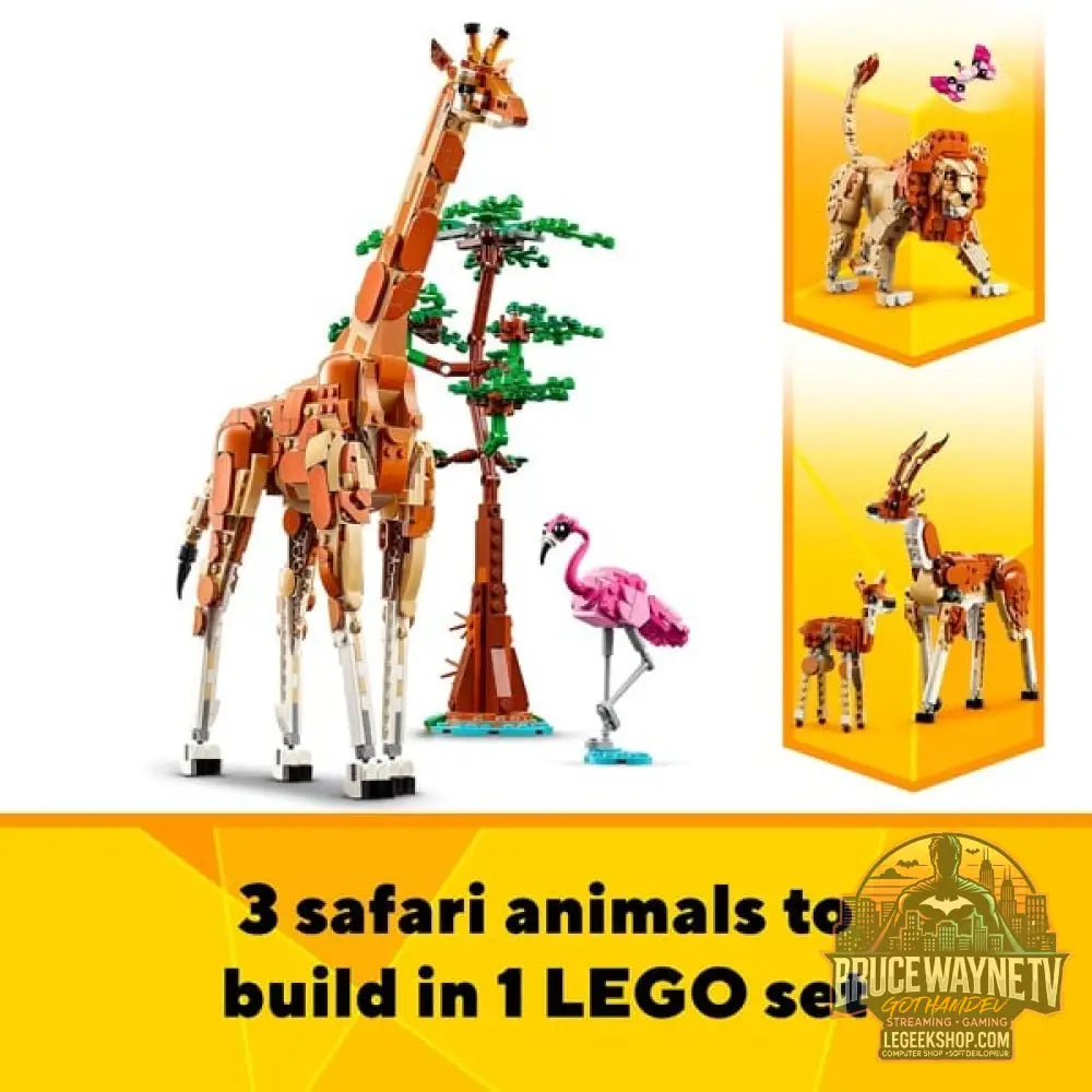 LEGO 31150 Creator 3-in-1 Tiersafari, jeu de construction - LEGO - vue 8