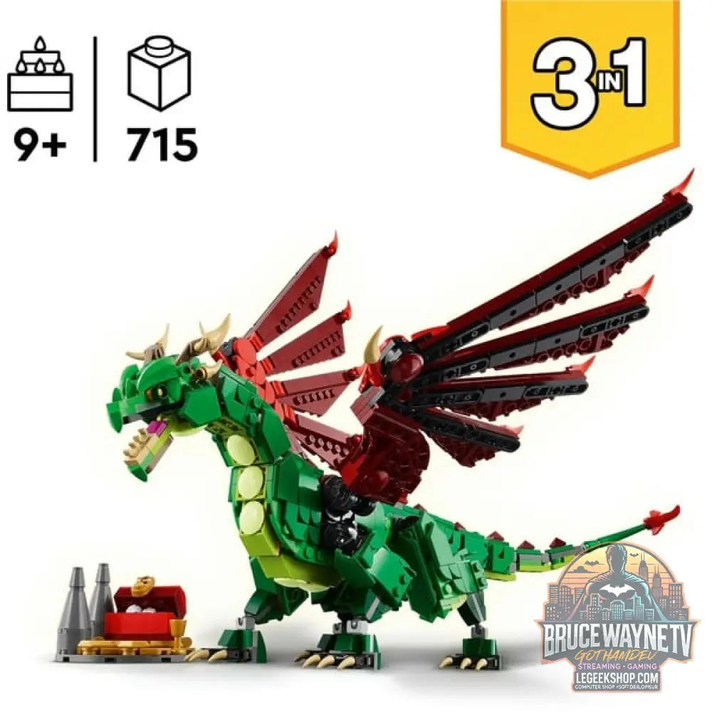 LEGO 31161 Creator 3-in-1 Grüner Drache, jeu de construction - LEGO - vue 3