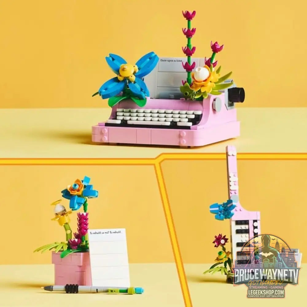LEGO 31169 Creator 3-in-1 Schreibmaschine avec Blumen, jeu de construction - LEGO - vue 6