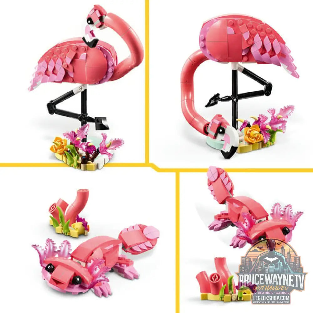 LEGO 31170 Creator 3-in-1 Rosa Flamingo, jeu de construction - LEGO - vue 4
