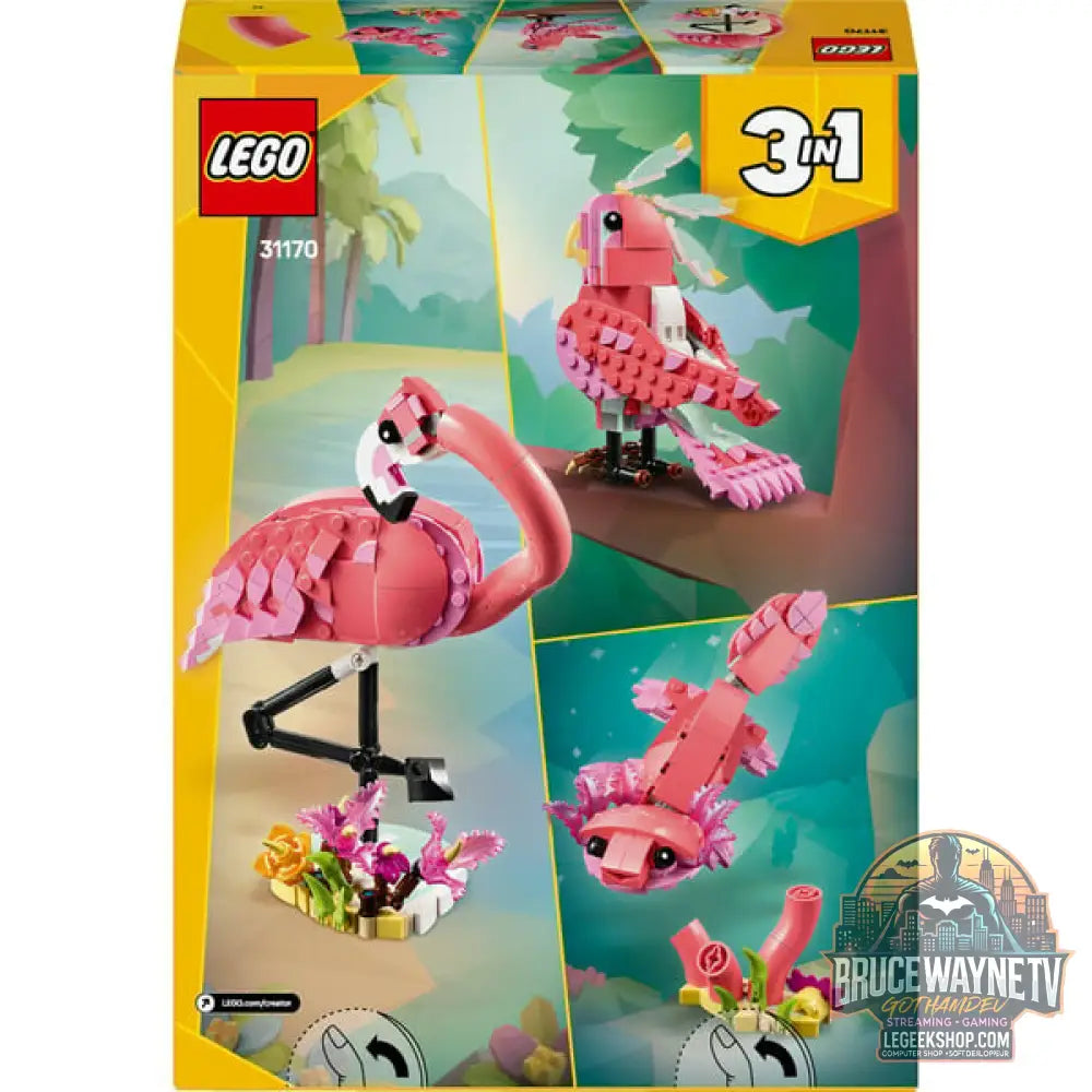 LEGO 31170 Creator 3-in-1 Rosa Flamingo, jeu de construction - LEGO - vue 7
