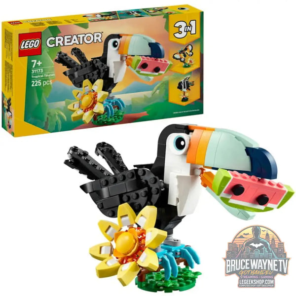 LEGO 31173 Creator 3-in-1 Wilde Tiere: Tropischer Tukan, jeu de construction - LEGO