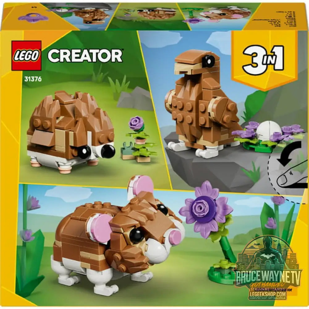 LEGO 31376 Creator 3-in-1 Niedlicher Hamster avec Blume, jeu de construction - LEGO - vue 7