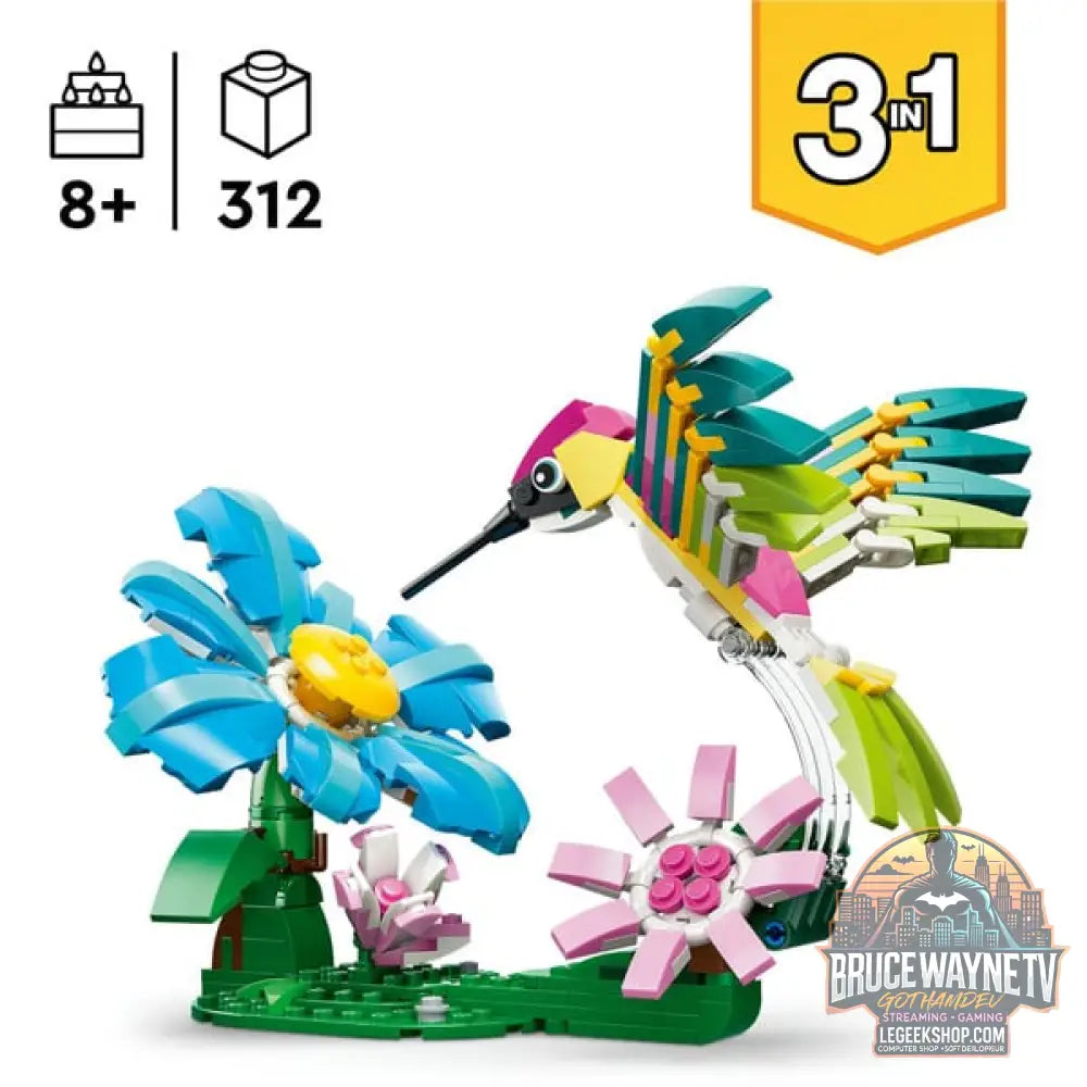 LEGO 31384 Creator 3-in-1 Wilde Tiere: Bunter Kolibri, jeu de construction - LEGO - vue 3