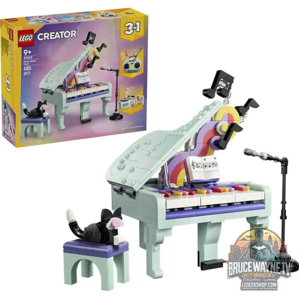 LEGO 31392 Creator 3-in-1 Deko-Klavier avec Katze, jeu de construction - LEGO