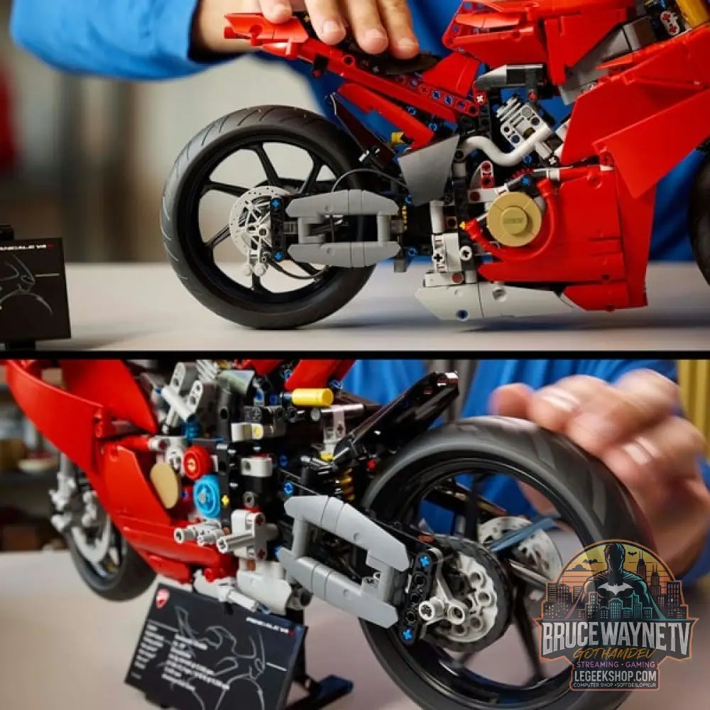LEGO 42202 Technic Ducati Panigale V4 S Motorrad, jeu de construction - LEGO - vue 5