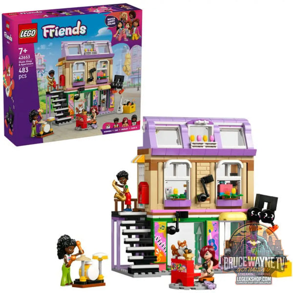 LEGO 42653 Friends Musikladen & Wohnung, jeu de construction - LEGO