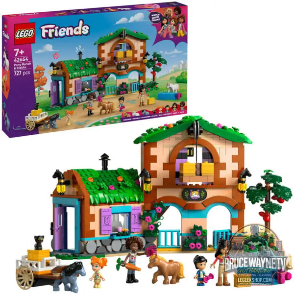 LEGO 42654 Friends Ponyhof & Stall, jeu de construction - LEGO