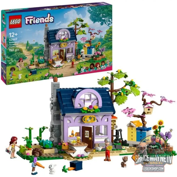 LEGO 42669 Friends Haus et Blumengarten der Imker, jeu de construction - LEGO