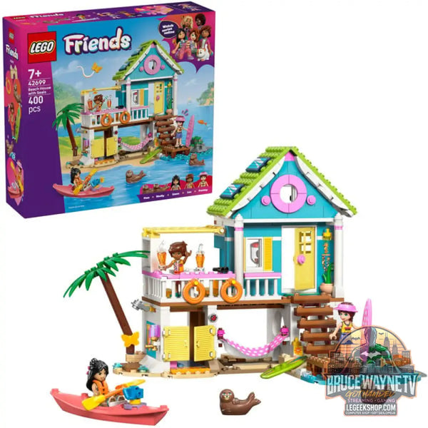 LEGO 42699 Friends Strandhaus avec Robben, jeu de construction - LEGO