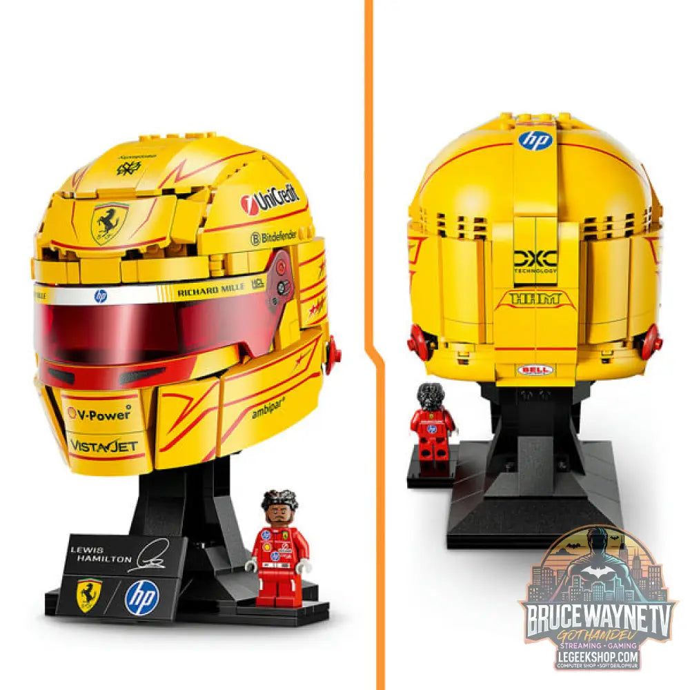 LEGO 43022 Editions Scuderia Ferrari HP Lewis Hamilton Helm, jeu de construction - LEGO - vue 3