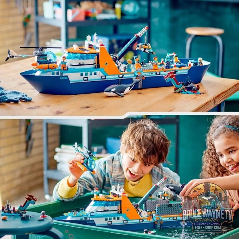 LEGO 60368 City Arktis-Forschungsschiff, jeu de construction - LEGO - vue 6