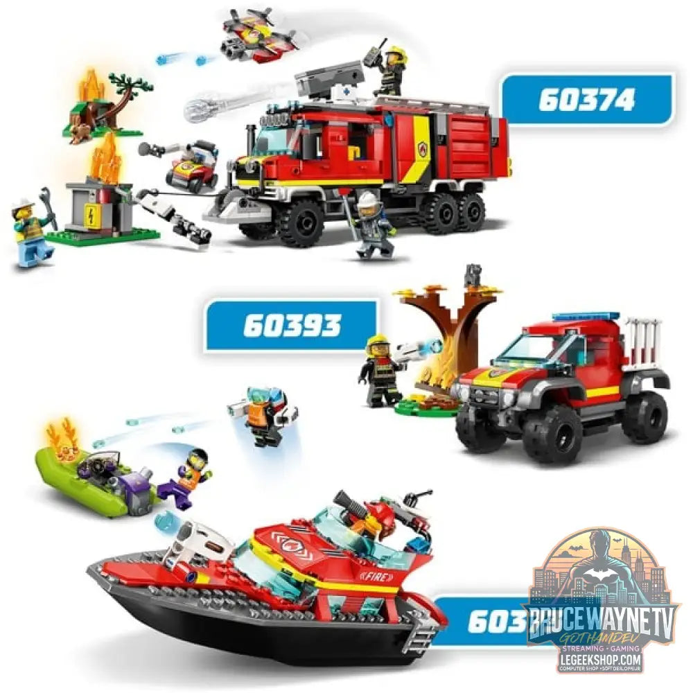 LEGO 60373 City Feuerwehrboot, jeu de construction - LEGO - vue 7