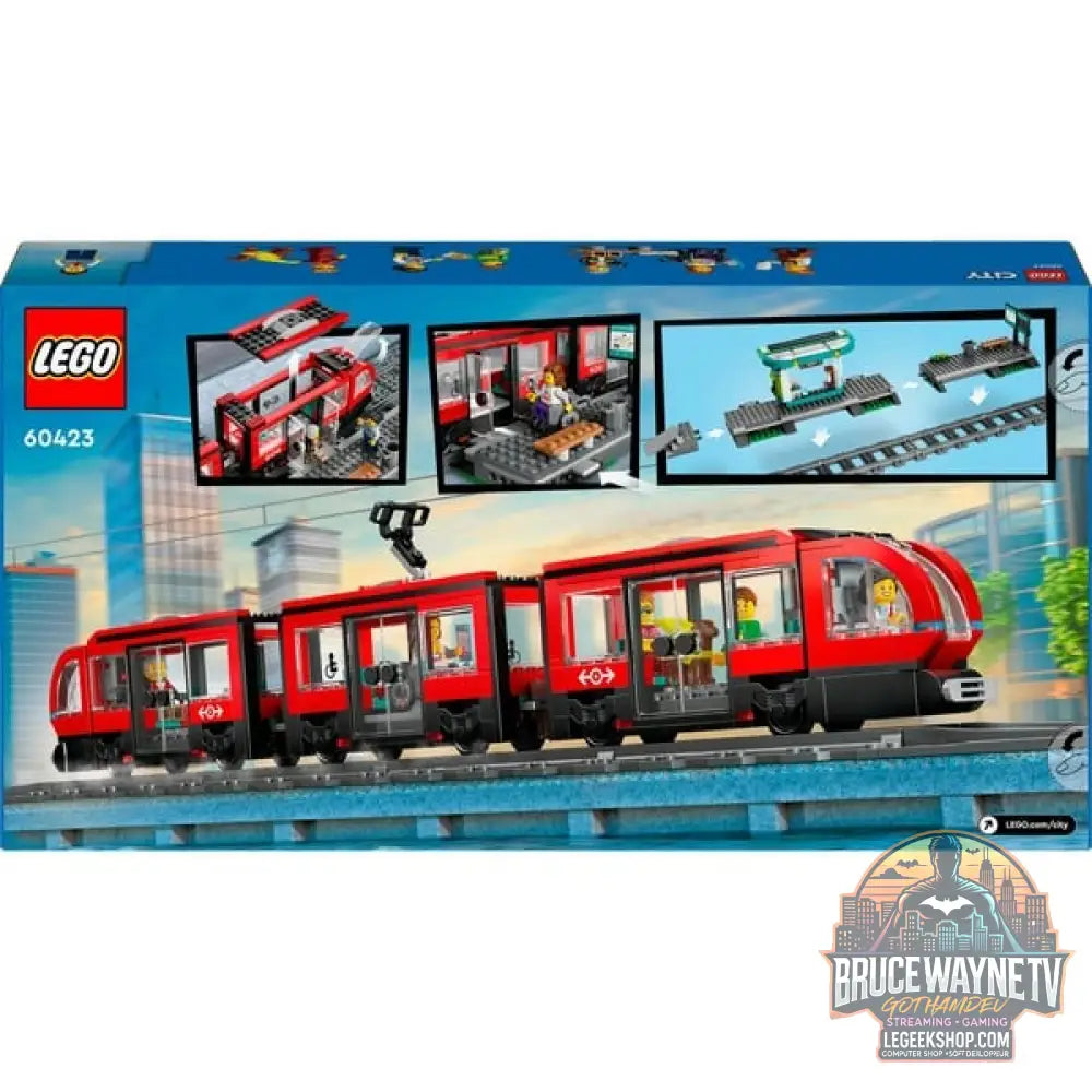 LEGO 60423 City Straßenbahn avec Haltestelle, jeu de construction - LEGO - vue 7