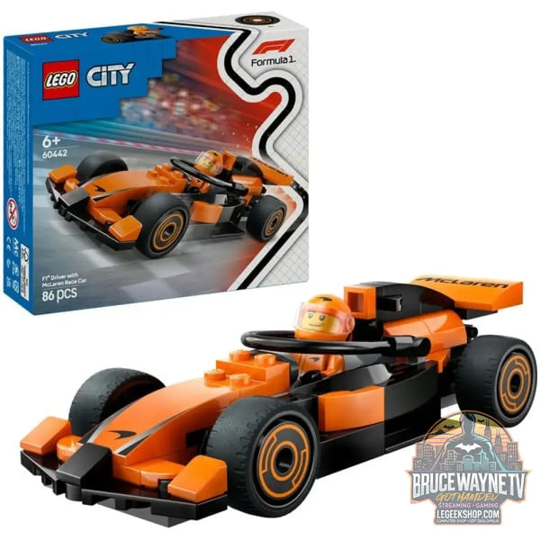 LEGO 60442 City F1 Rennfahrer avec McLaren Rennauto, jeu de construction - LEGO