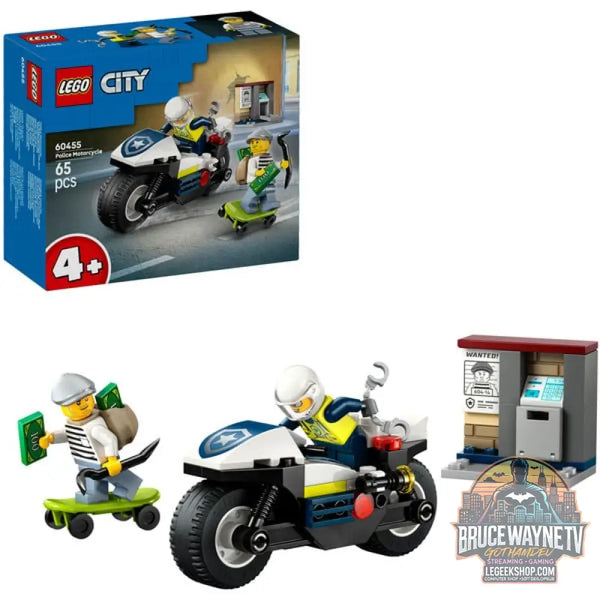 LEGO 60455 City Verfolgungsjagd avec dem Polizeimotorrad, jeu de construction - LEGO