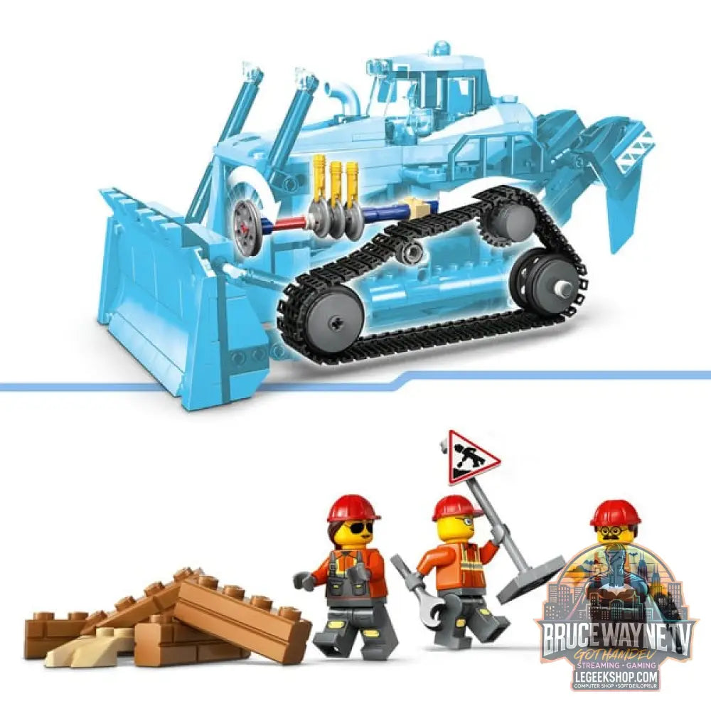 LEGO 60466 City Gelber Bulldozer avec Frontlader, jeu de construction - LEGO - vue 5